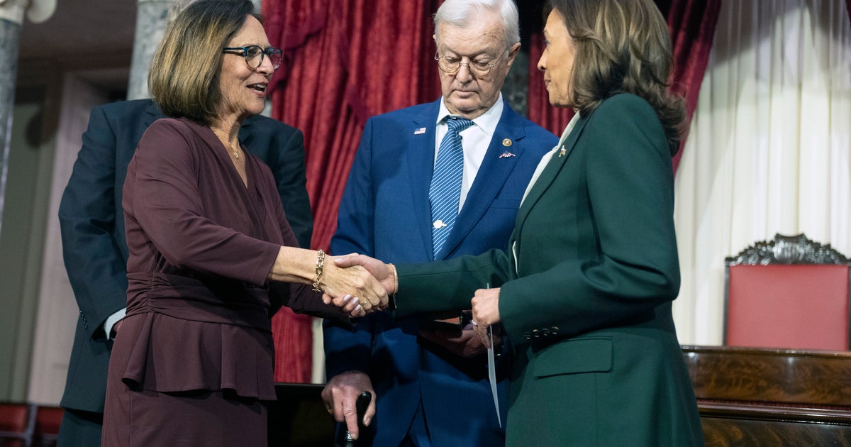 NextImg:Body Language Of GOP Senator's Husband In Uneasy Kamala Harris Exchange Actually Says A Lot