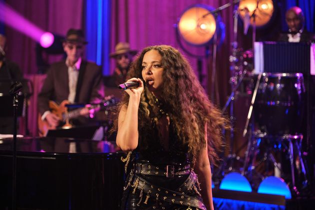 Jade performing on Jools Holland's Annual Hootenanny last month