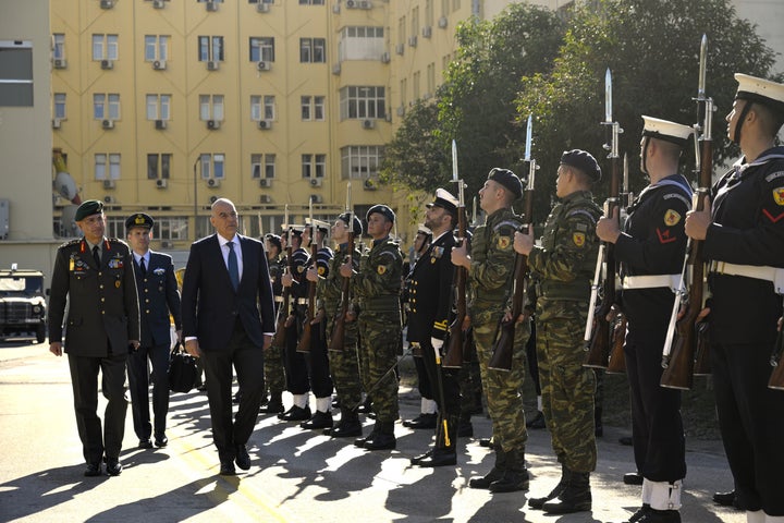 ΠΑΡΟΥΣΙΑ ΥΕΘΑ ΝΙΚΟΥ ΔΕΝΔΙΑ ΣΤΗ ΤΕΛΕΤΗ ΘΕΜΕΛΙΩΣΗΣ ΤΟΥ ΥΠΟ ΑΝΕΓΕΡΣΗ ΚΤΗΡΙΟΥ ΤΗΣ ΔΙΕΥΘΥΝΣΗΣ ΚΥΒΕΡΝΟΧΩΡΟΥ ΤΟΥ ΓΕΕΘΑ (ΓΡ. ΤΥΠΟΥ ΥΠ. ΑΜΥΝΑΣ/EUROKINISSI)