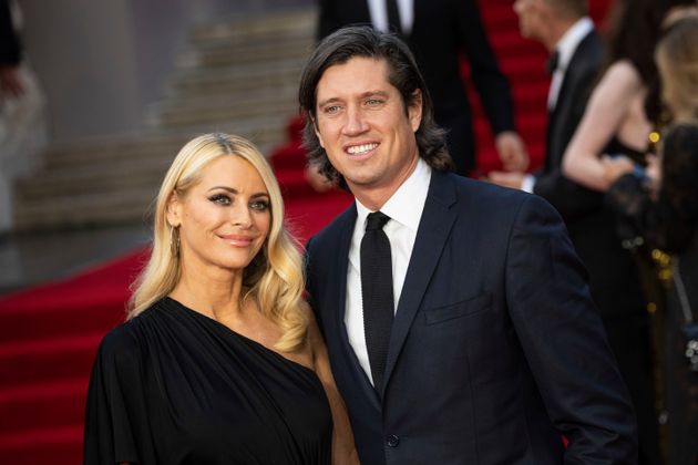 Tess Daly and Vernon Kay at Paris Fashion Week in 2021