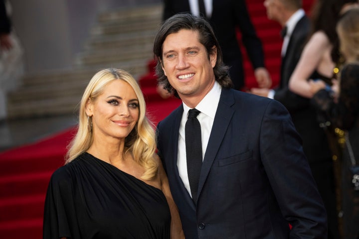 Tess Daly and Vernon Kay at Paris Fashion Week in 2021