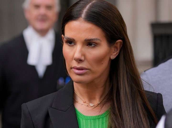 Rebekah Vardy leaving court in 2022