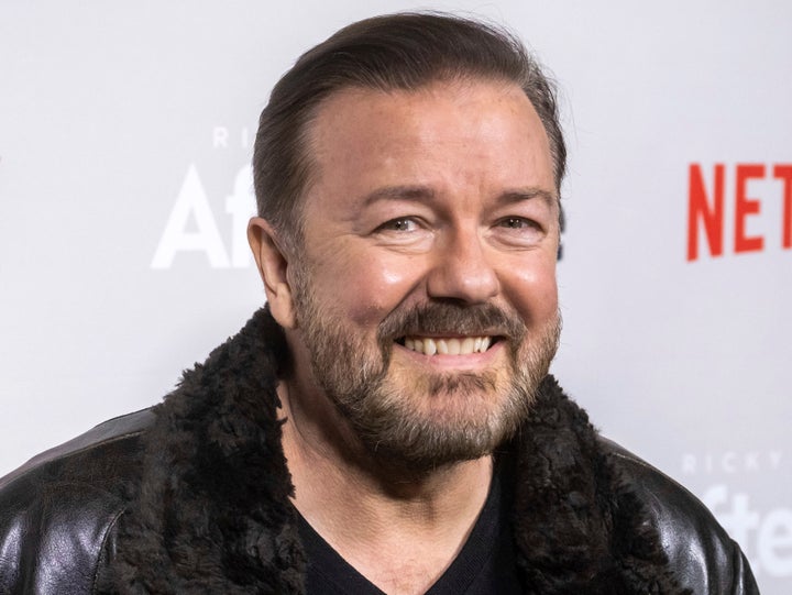 Ricky Gervais at a screening of his award-winning Netflix show After Life