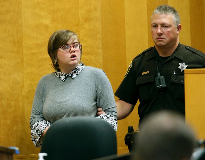 Morgan Geyser appears in court in 2017.