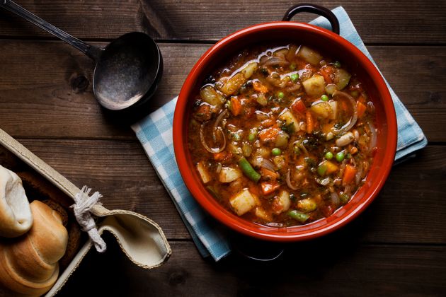 It's easy to hit your daily fill of vegetables when you make a veggie-packed soup like minestrone.