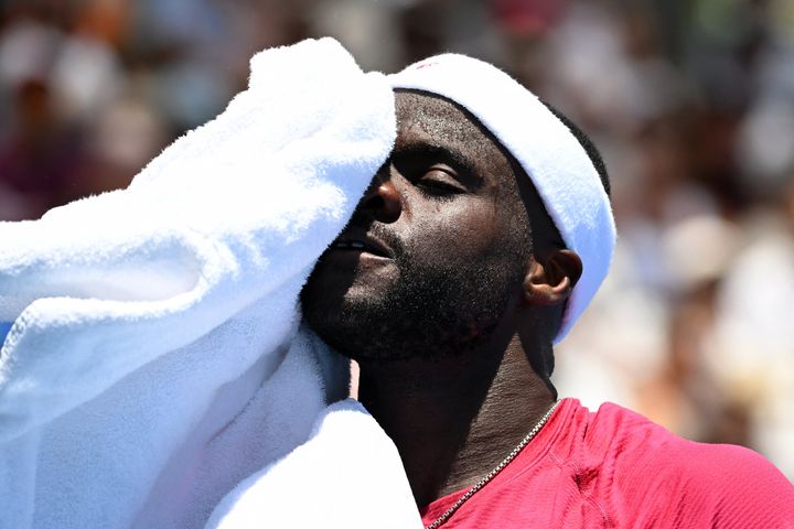 Frances Tiafoe vomited during his match against France's Arthur Rinderknech.