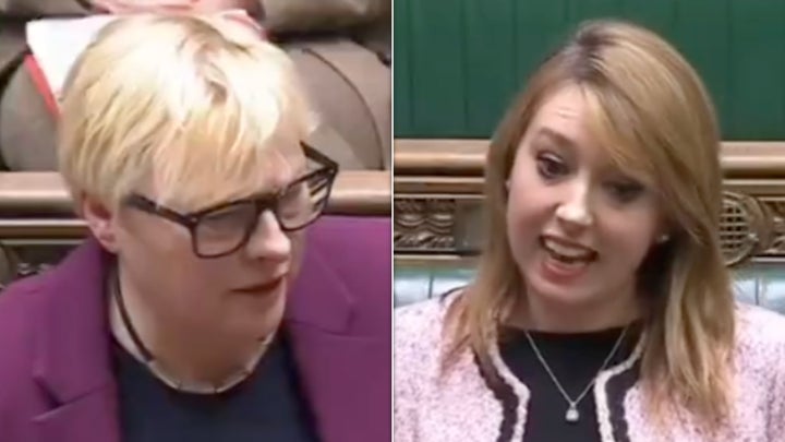 Angela Eagle and Sarah Bool in the Commons.