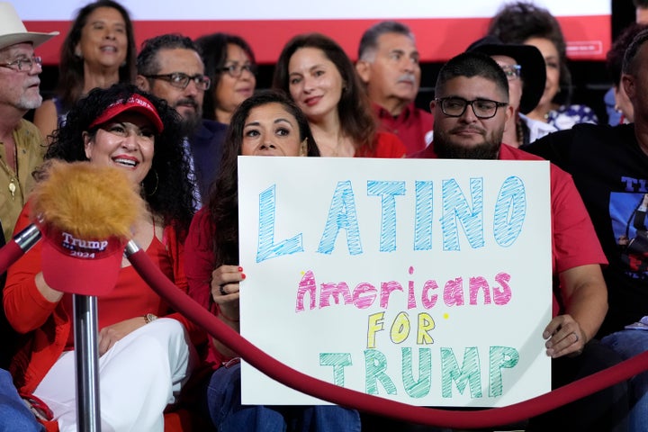 Trump supporters wait for Donald Trump to speak during a campaign event on Sept. 12, 2024, in Tucson, Arizona.