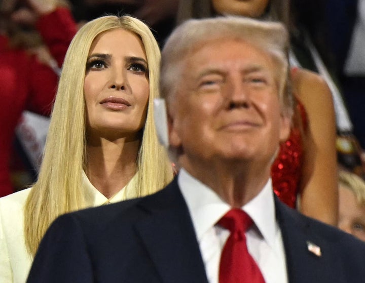 Ivanka Trump and Donald Trump pictured during the 2024 Republican National Convention.