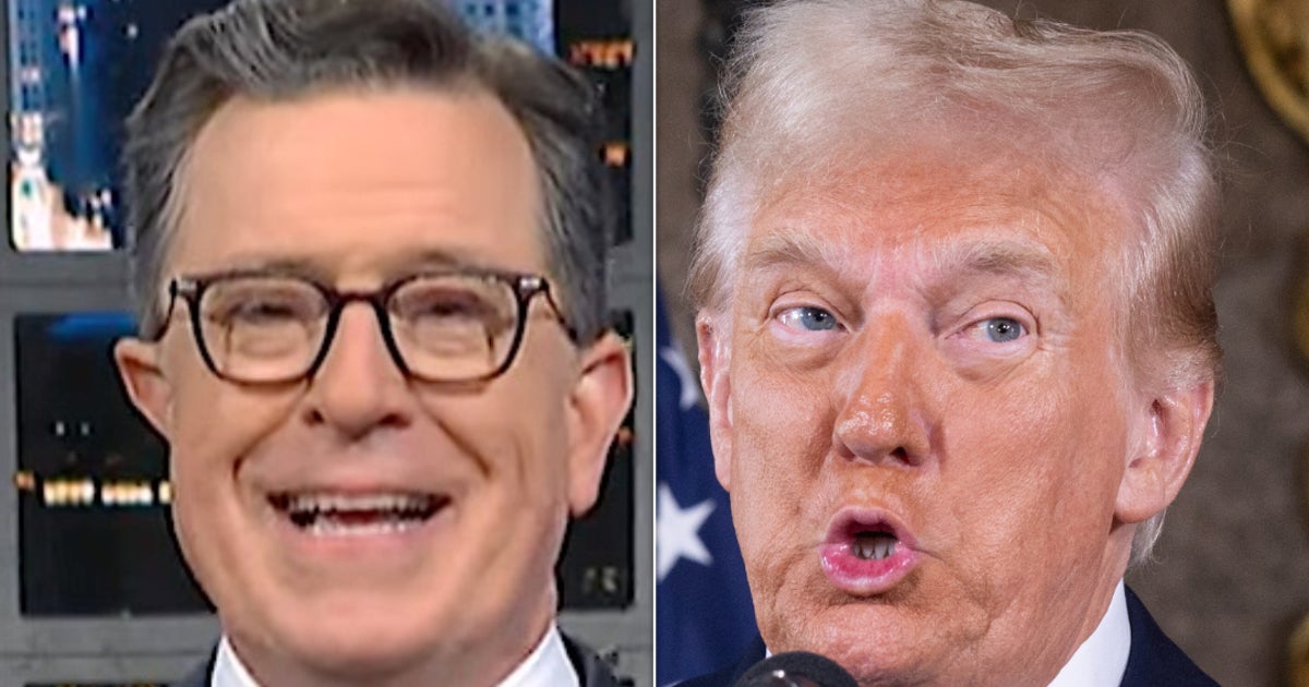 NextImg:Stephen Colbert Gives 'Jerk' Trump An Awkward Reality Check On His Latest Obsession