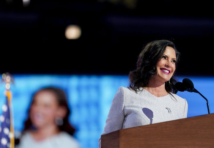 Gov. Gretchen Whitmer, shown here speaking Aug. 22 at the Democratic National Convention in Chicago, says the November election showed Michiganders want their leaders to find "common ground."