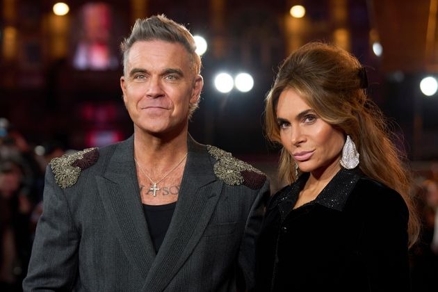 Robbie and Ayda Williams at the premiere of Better Man in November