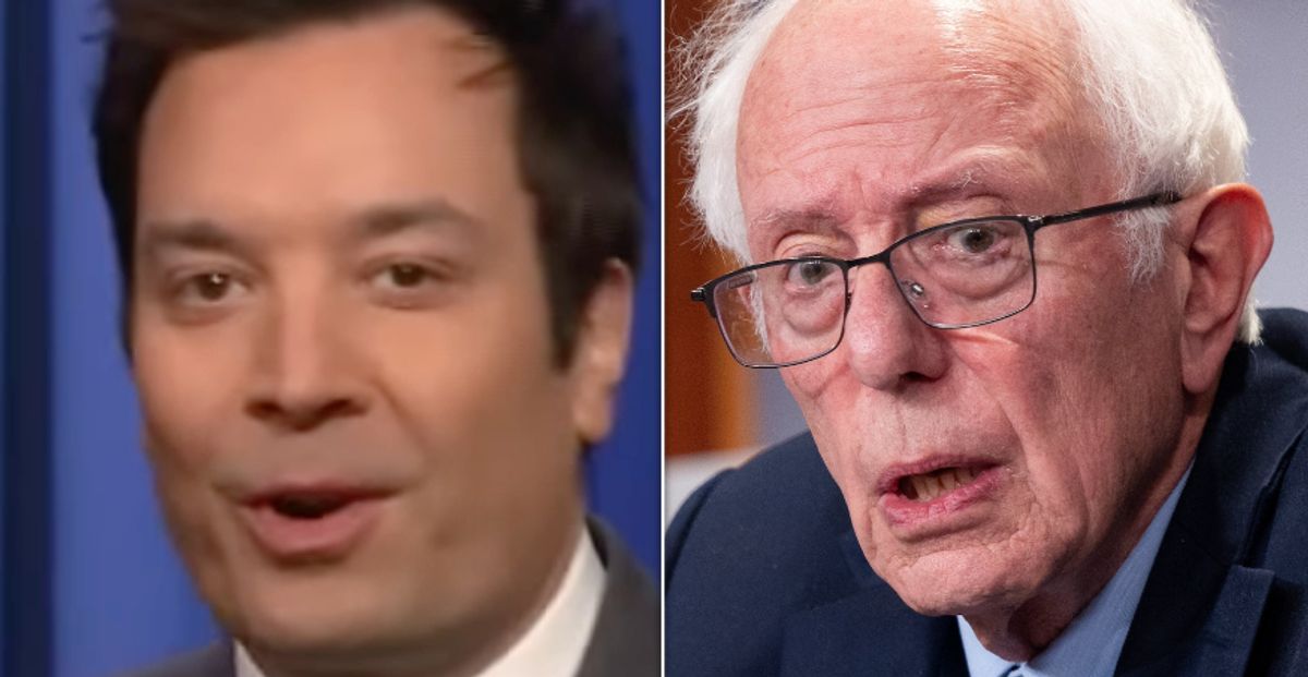 Jimmy Fallon Flames Trump Guests With Hilarious Blast From Bernie Sanders' Past