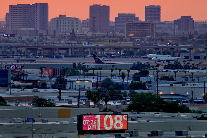 Two planes nearly collided in midair this weekend at Phoenix Sky Harbor International Airport, seen here in 2023. 