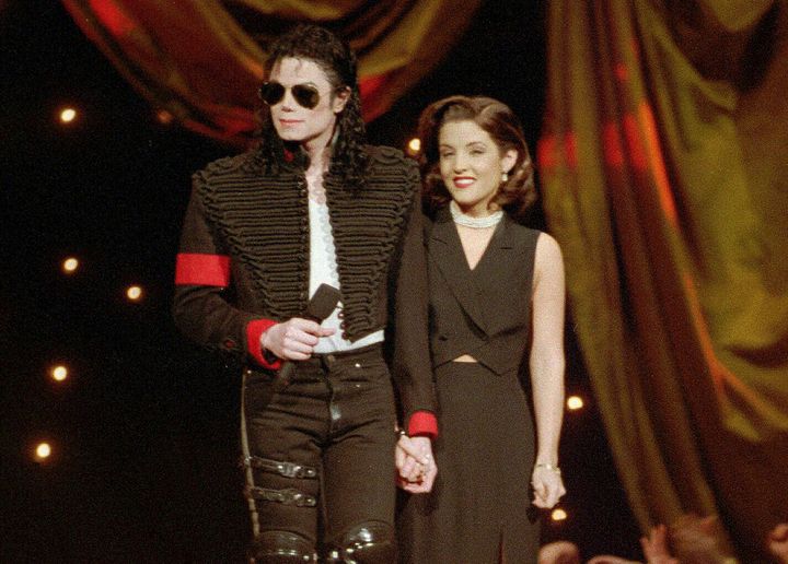 Michael Jackson and Lisa Marie-Presley at the VMAs in 1994