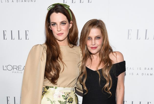 Riley Keough (left) with her mum, who died in 2023 at age 54, at an Oct. 16, 2017, Women in Hollywood event in Los Angeles.