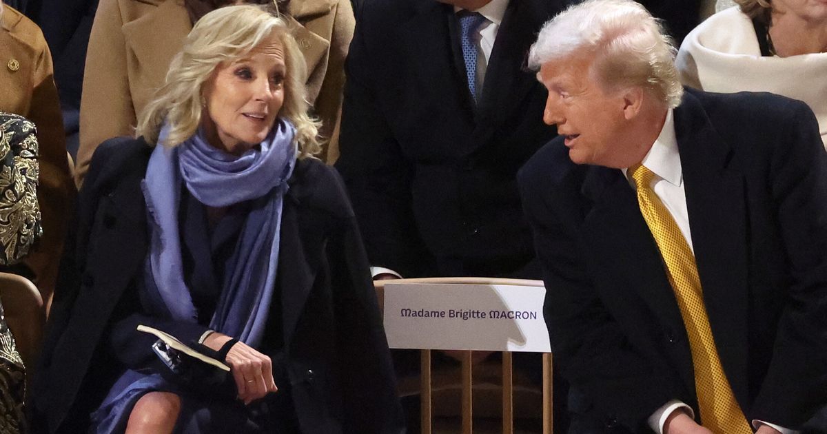 Jill Biden Reveals Backstory To Her Viral Donald Trump Picture