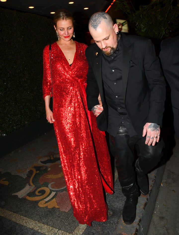 Cameron Diaz and Benji Madden in 2018