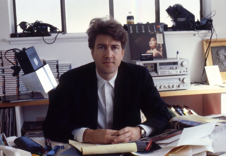 Director David Lynch poses for a portrait session in his office in Los Angeles, California in October 1984.