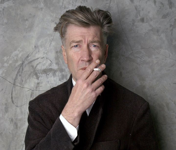 David Lynch poses at his Los Angeles home on March 14, 2002.