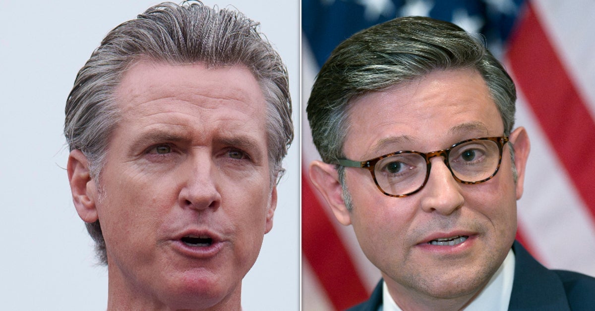 NextImg:'Do The Right Thing': Gavin Newsom Blasts Mike Johnson's 'Partisan Games' Amid Wildfires