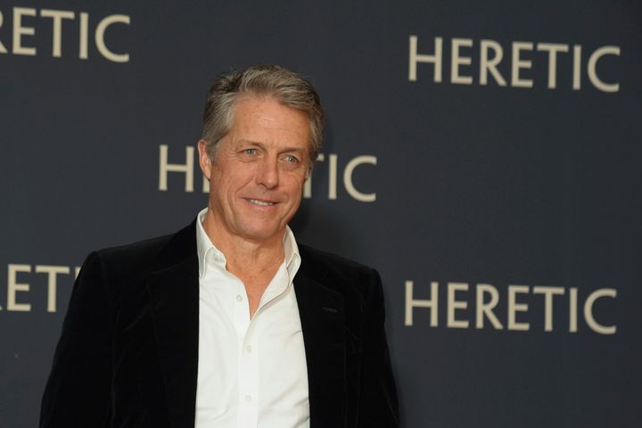 Hugh Grant at the premiere of Heretic in November