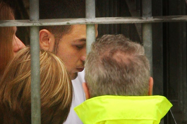 LONDON - (FILE) Jake Fahri leaves Sutton Magistrates Court during his murder trial on May 15, 2008 in London, England. Fahri, 19, has been found guilty of the murder of teenager Jimmy Mizen, 16, in south-east London in May 2008. (Photo by Peter Macdiarmid/Getty Images)