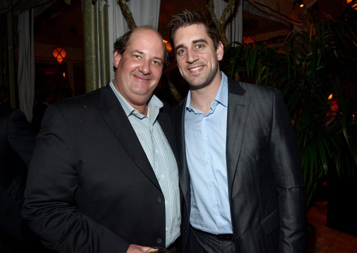 Baumgartner and Rodgers attend a pre-SAG Awards party in Los Angeles in 2013.