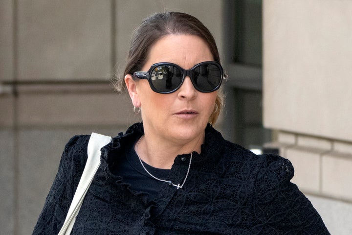 Kellye SoRelle, former general counsel for the Oath Keepers, leaves federal court in Washington on Aug. 21, 2024.