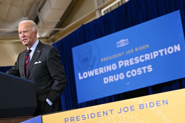 President Joe Biden speaks on lowering the cost of prescription drugs at NHTI Concord Community College in Concord, New Hampshire, on Oct. 22, 2024.