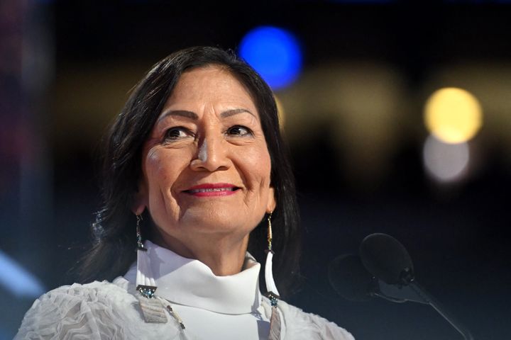 "I can't think of any regrets," Interior Secretary Deb Haaland said of her four years serving under President Joe Biden. "We gave it our all every single day."