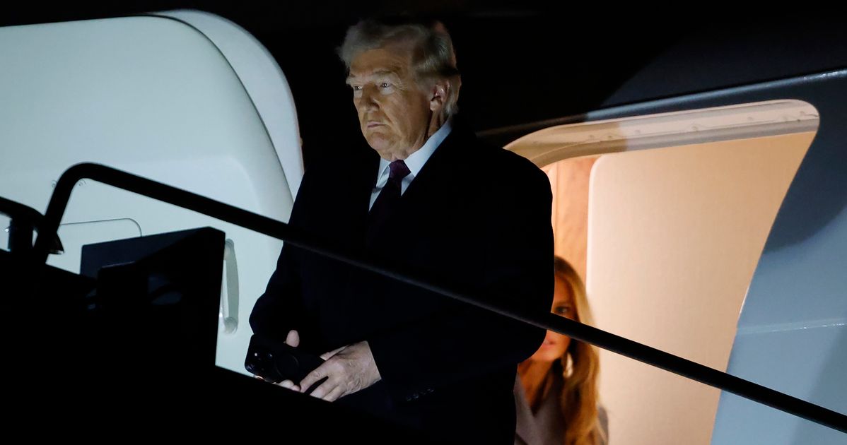 Trump Arrives In Washington For Inaugural Celebrations To Mark His Return To Power