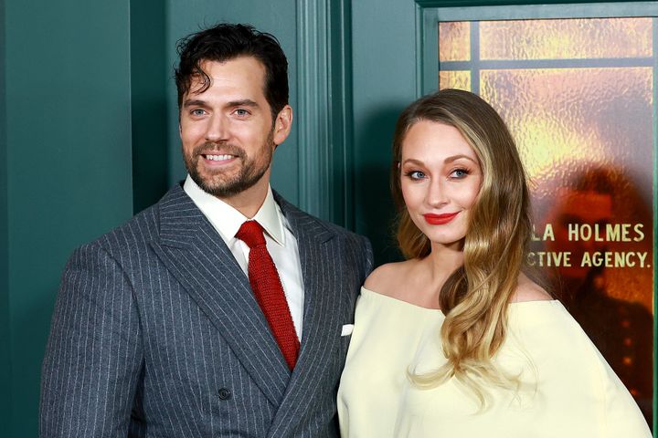 Henry Cavill and Natalie Viscuso attend Netflix's "Enola Holmes 2" World Premiere at The Paris Theatre on October 27, 2022 in New York City. (Photo by Arturo Holmes/WireImage)