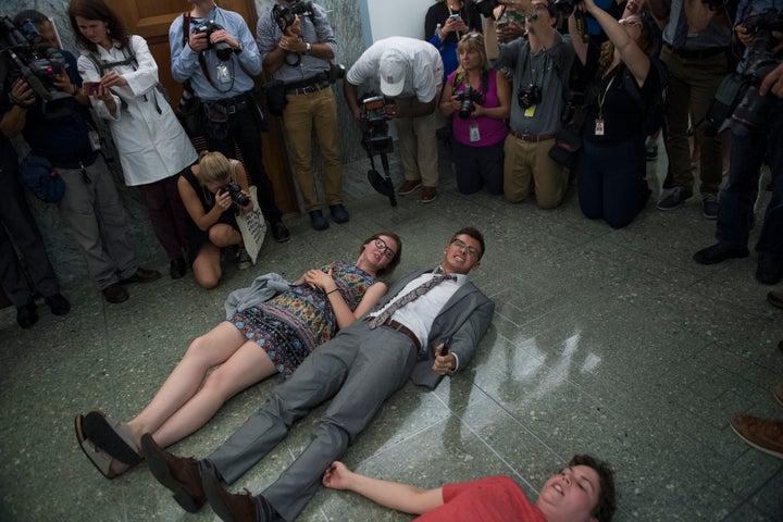 Trump Now Has A Loyal Workforce, However Overreach Might Once more Threaten His Success 2 Protesters disrupt a Senate hearing on repealing the Affordable Care Act in September 2017. The failed effort to overturn the law helped cost Republicans control of the House.
