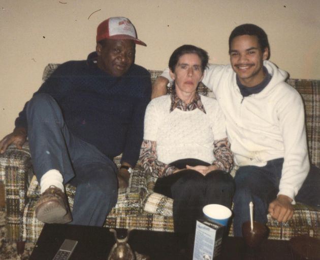 The author, around age 27, with his mother, Shirley, and his father, Clifton “Tony” Blake Sr. 