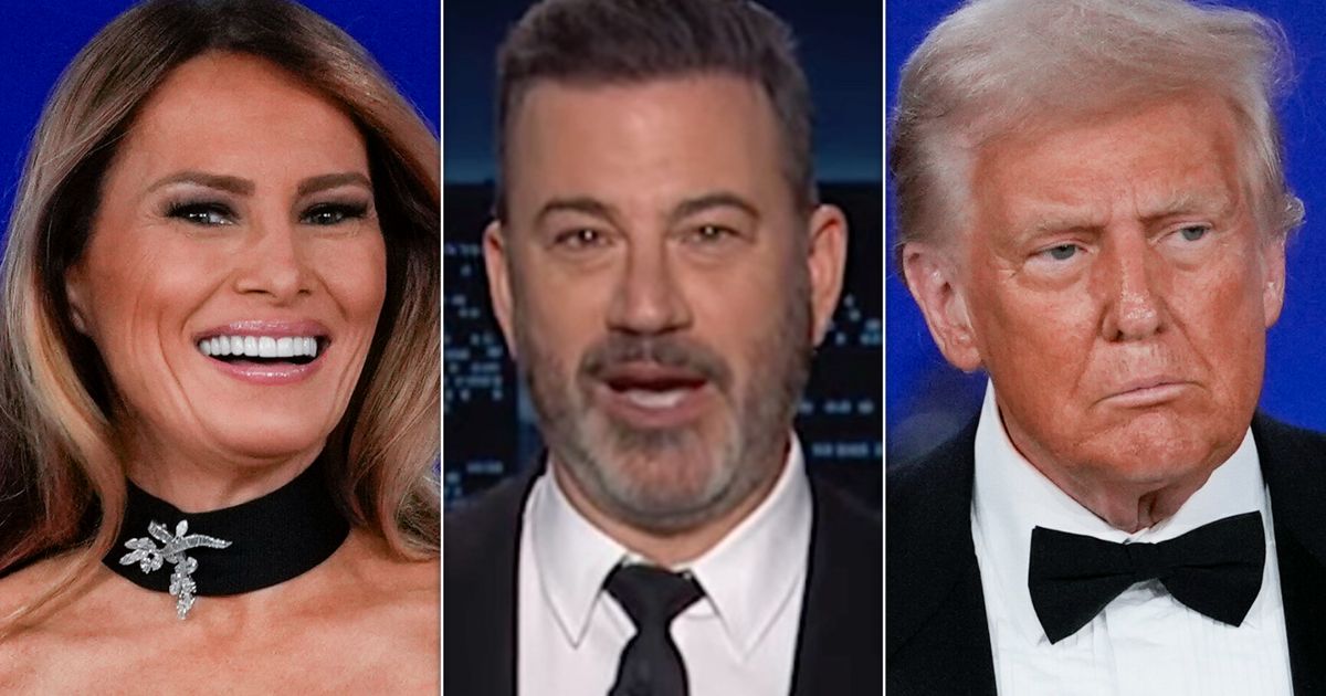 Jimmy Kimmel Spots Truly Awkward Melania Moment At Trump Inauguration