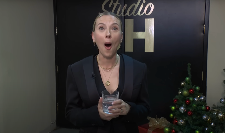 Scarlett Johansson backstage at SNL