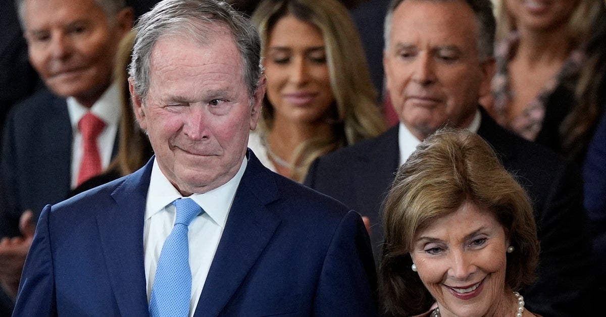 George W. Bush Couldn’t Hide His Facial Expressions During Trump’s ...