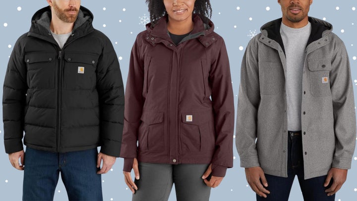 An insulated puffer, a heavyweight storm shell and a waterproof shirt-jacket.