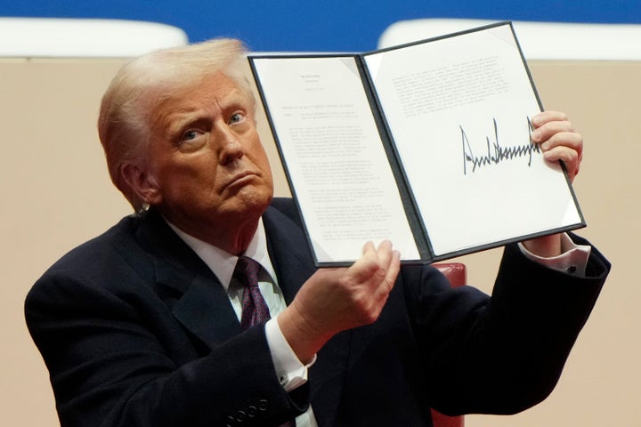 Biologists Rip Trump’s 'Non-Sensical' Govt Order Declaring Solely 2 Sexes 1 Donald Trump holds up an executive order he signed immediately after becoming president. Do you really want to take at stab at dictating how embryonic cell development works, sir?
