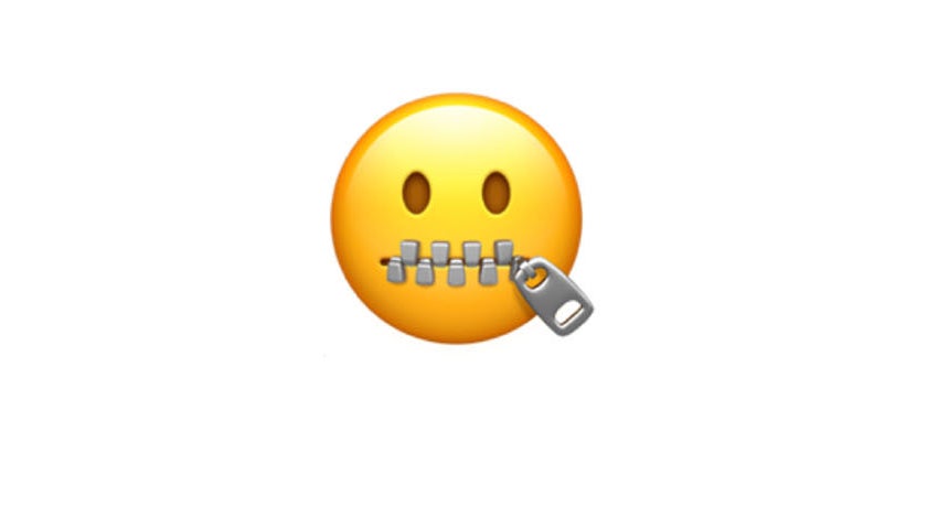 Zipper-Mouth Face Emoji