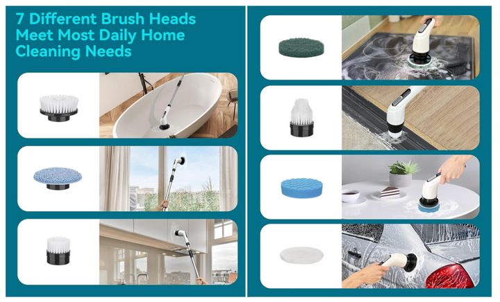 This is enough brush heads to clean literally any surface in your house with ease.