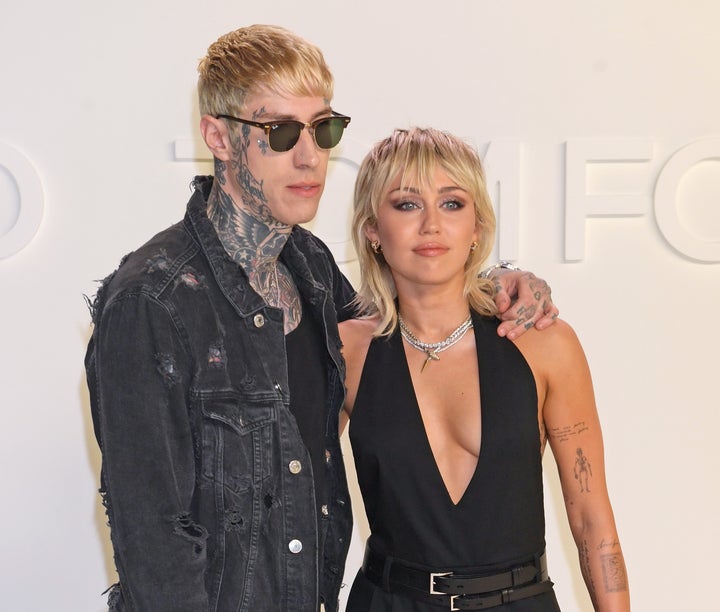 Trace Cyrus (left) with his sister Miley Cyrus in 2020.