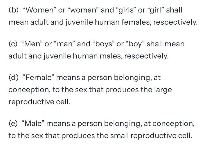 President Donald Trump's definitions of "women," "men" and embryonic cell development make absolutely no sense.