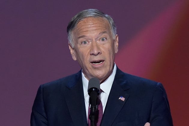 Ο πρώην υπουργός Εξωτερικών Μάικ Πομπέο μιλάει κατά τη διάρκεια του Εθνικού Συνεδρίου των Ρεπουμπλικανών, την Πέμπτη 18 Ιουλίου 2024, στο Μιλγουόκι. (AP Photo/J. Scott Applewhite)