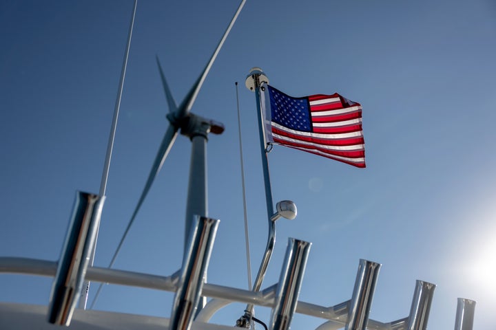 A wind turbine generates electricity at the Block Island Wind Farm on July 07, 2022 near Block Island, Rhode Island. The first commercial offshore wind farm in the United States is located 3.8 miles from Block Island, Rhode Island in the Atlantic Ocean. 