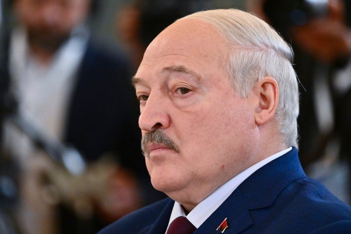 Belarusian President Alexander Lukashenko attends the meeting of the heads of states of the Commonwealth of Independent States (CIS) at the Kremlin in Moscow, Russia, on Oct. 8, 2024.