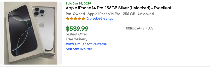 You can buy most used iPhone models for less than a thousand dollars on resale sites.