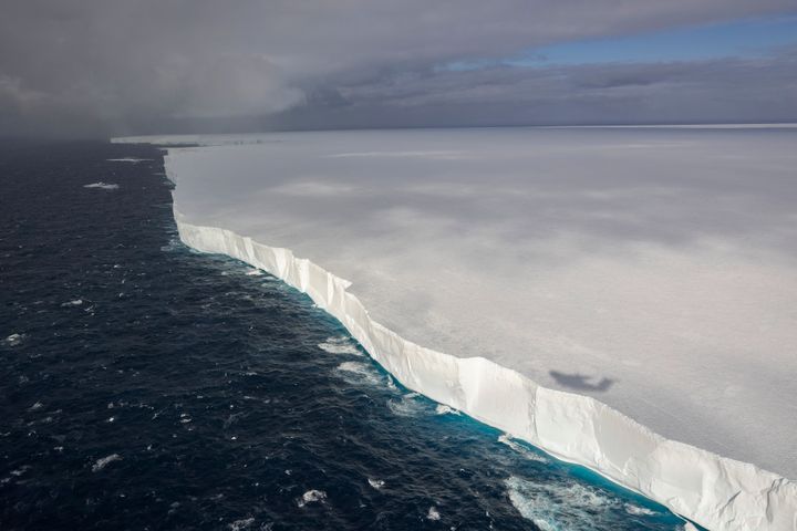 This image provided by the Ministry of Defence shows the iceberg, known as A23a, on Nov. 25, 2024, off the coast of Antarctica.