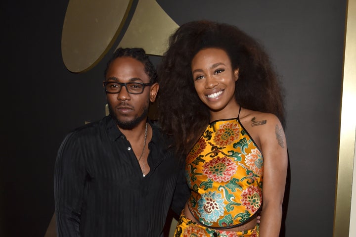 Recording artists Kendrick Lamar and SZA attend The 58th GRAMMY Awards at Staples Center on February 15, 2016 in Los Angeles, California. 